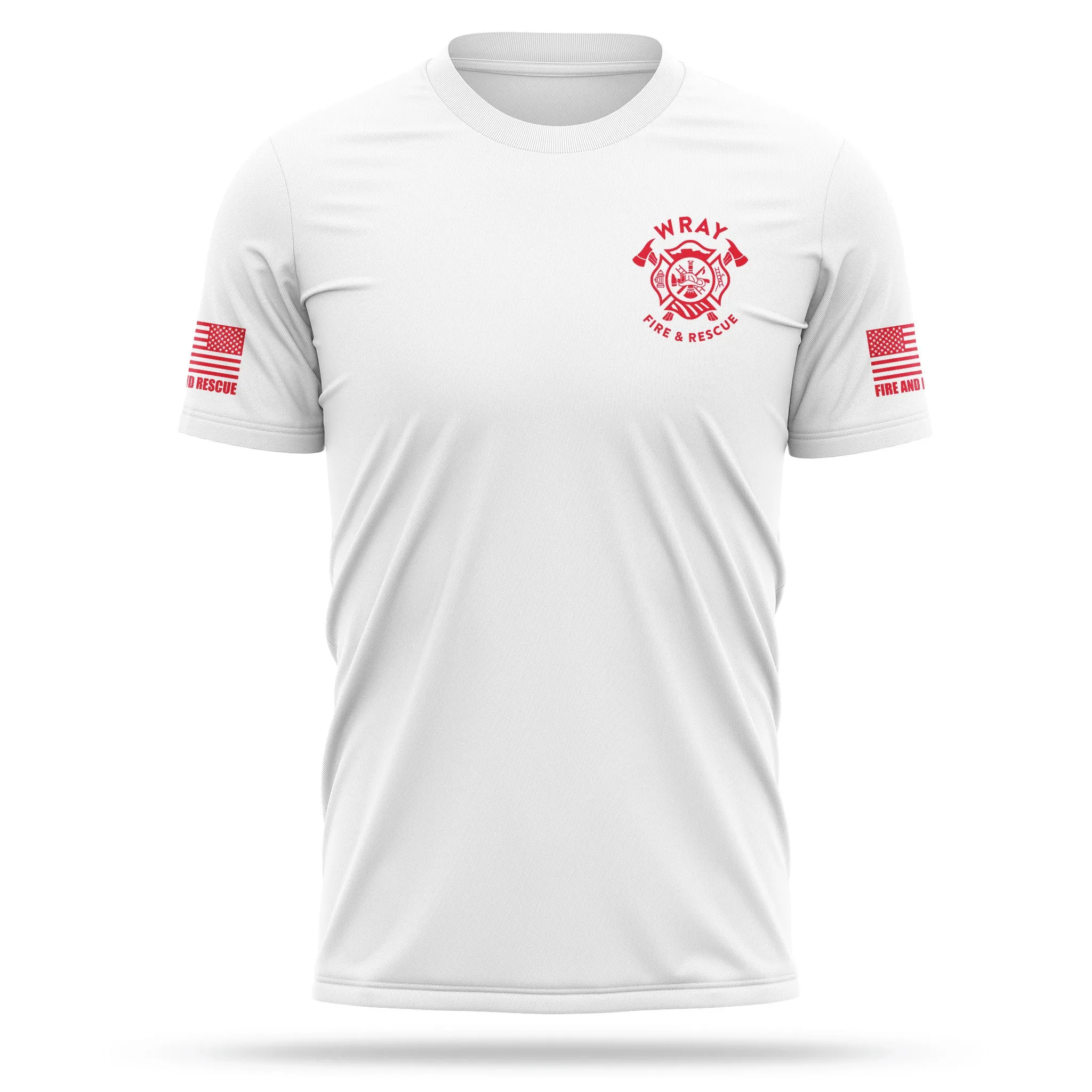 [WRAY FIRE & RESCUE] Utility Shirt [WHT/RED]