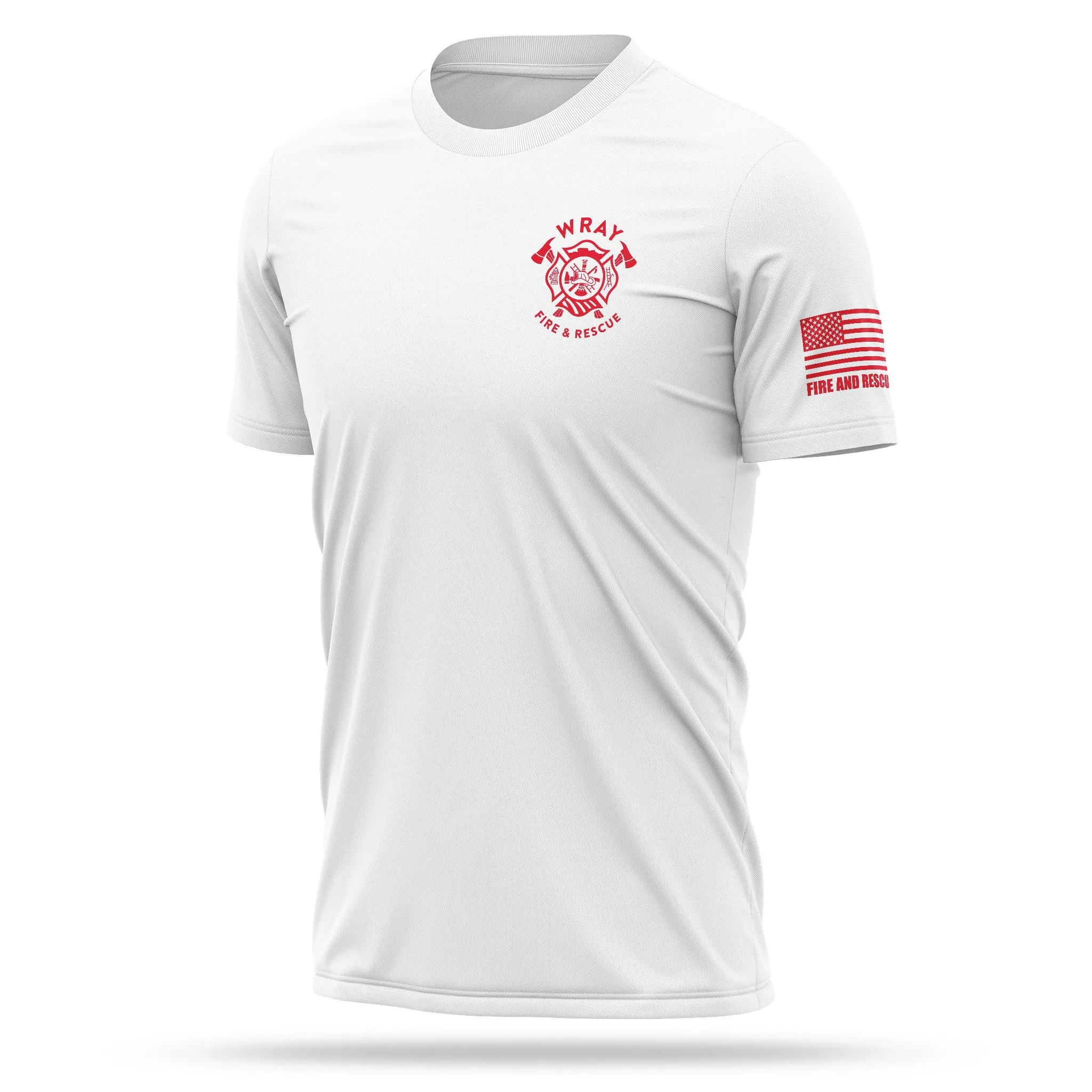 [WRAY FIRE & RESCUE] Utility Shirt [WHT/RED]