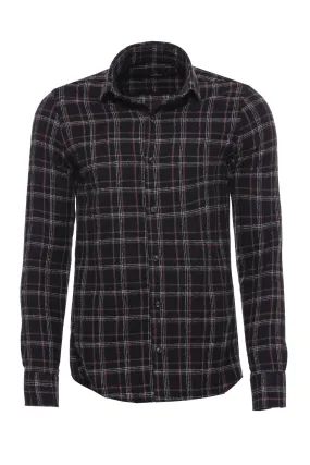 WSS Plaid Black Men Lumberjack Shirt  - Singen